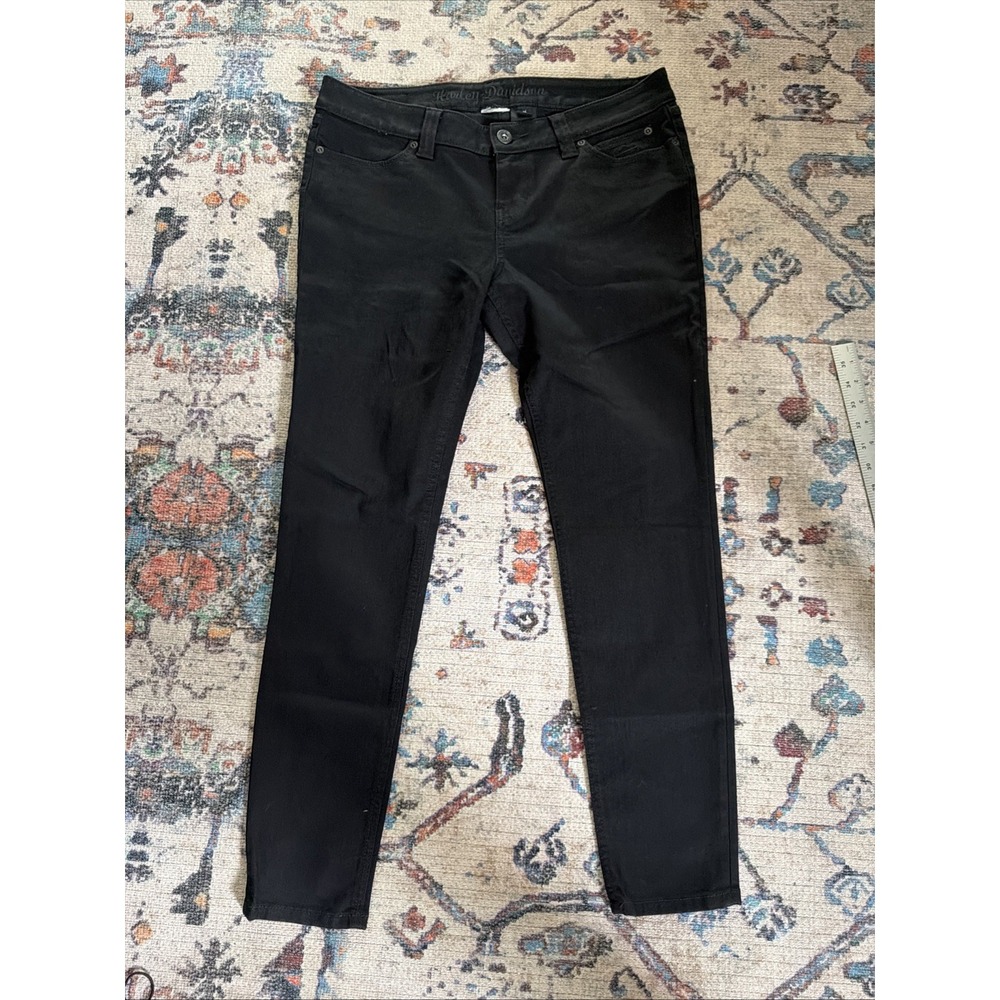 Harley Davidson Women's Black Size 14 Tapered Pants